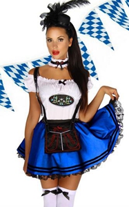 F1801 Carnival Fancy Oktoberfest German Beer Girl Costume